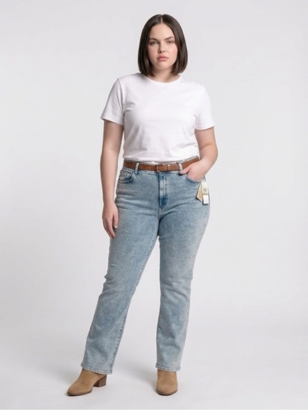 Michael Kors Light Blue Boot Cut Jeans